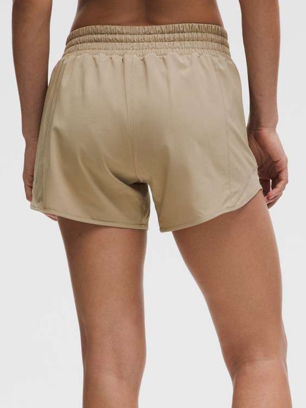 LULULEMON Hotty Hot High Rise Lined Shorts 4” in Sheer Oak - Picture 2 of 7